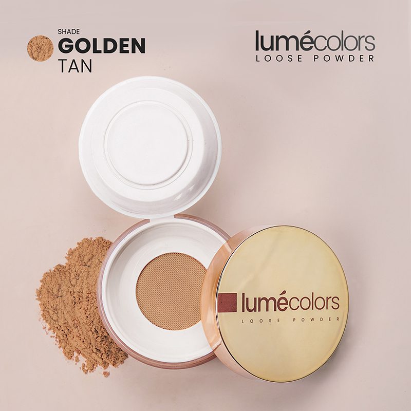 loose powder lumecolors golden tan